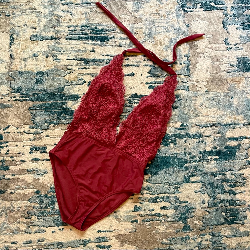 One piece lace swimsuit